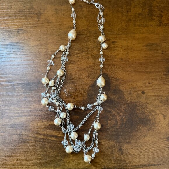 Set of 5 Faux Pearl and Beaded Necklace, one bracelet - Picture 16 of 16